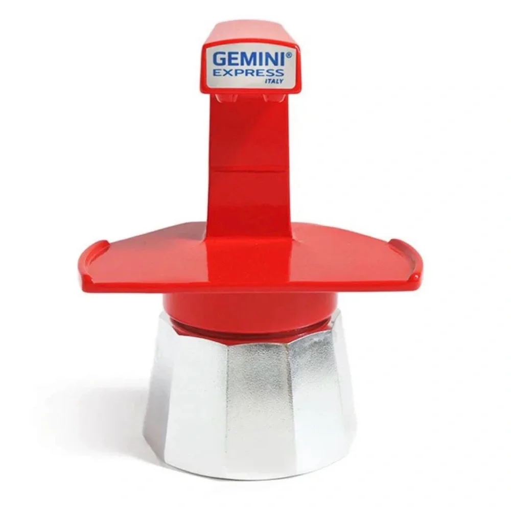 Gemini Express stovetop espresso maker in red - Picture 2 of 16